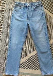 agolde riley high rise renewal